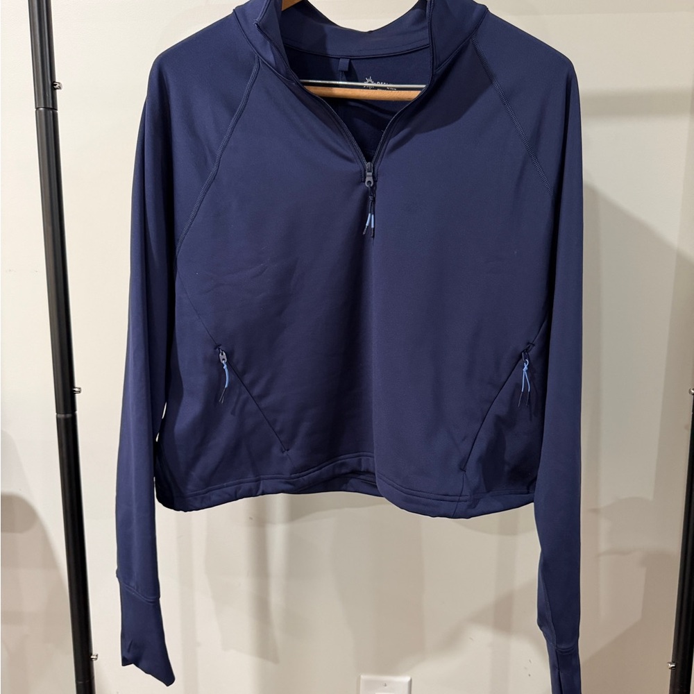 Aerie Deep Blue Hoodie Sweatshirt